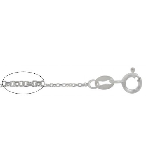 16" Flat Cable Chain - Package of 10, Sterling Silver